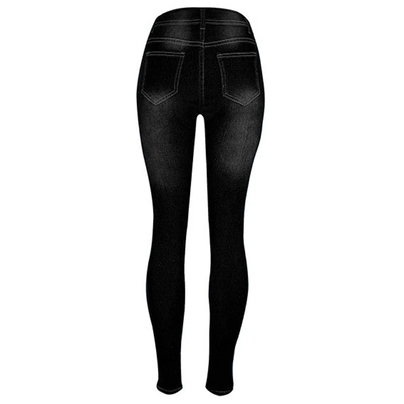 2018 Новые поступления Для женщин джинсы дешевой цене европейский и американский Стиль элегантный черный Цвет женские джинсы с дырками плюс