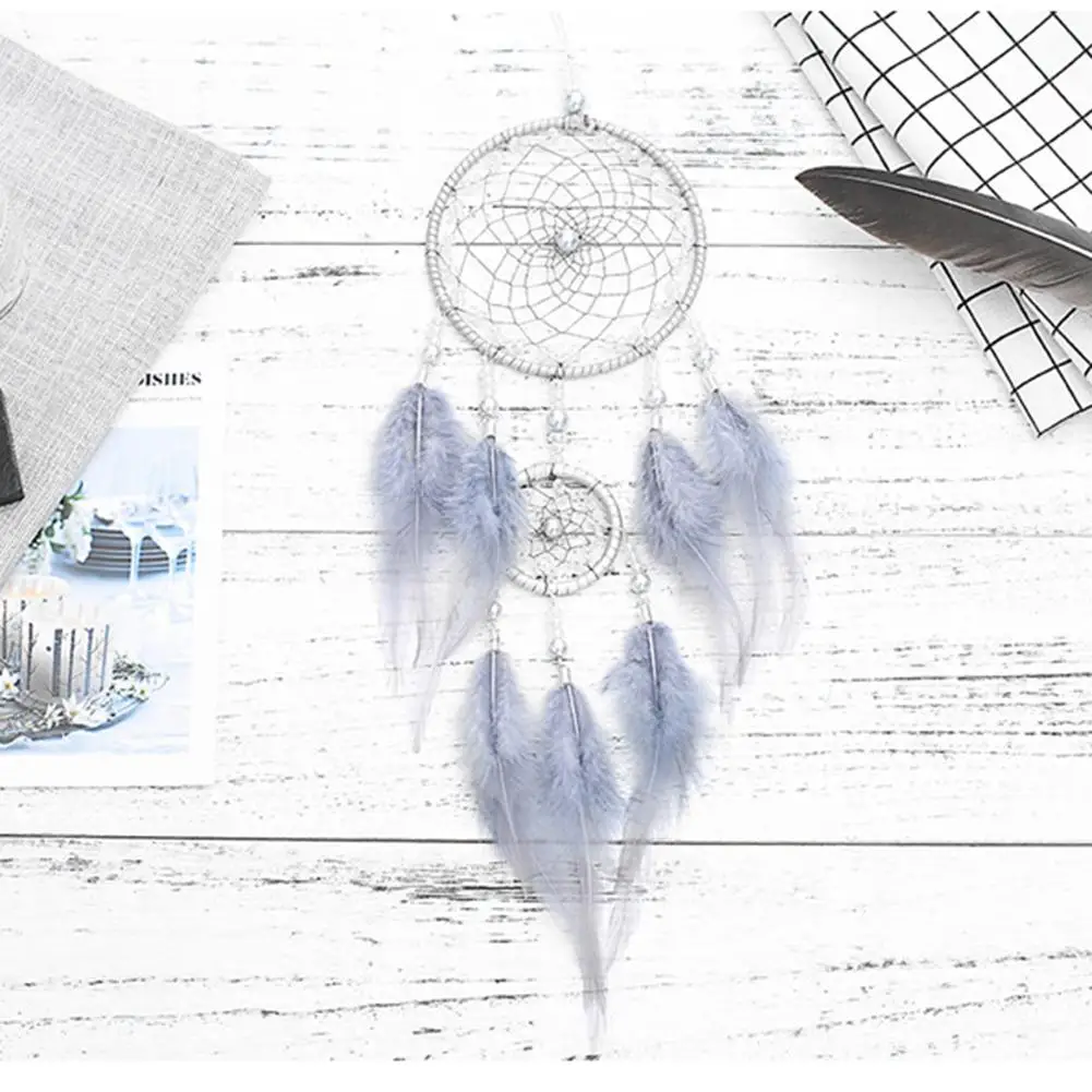 Dreamcatcher Pendant Handmade Dream Catcher Wall Decoration with Lucky Pendant Beads Wall Hangings Decor For Room Party Wedding 3