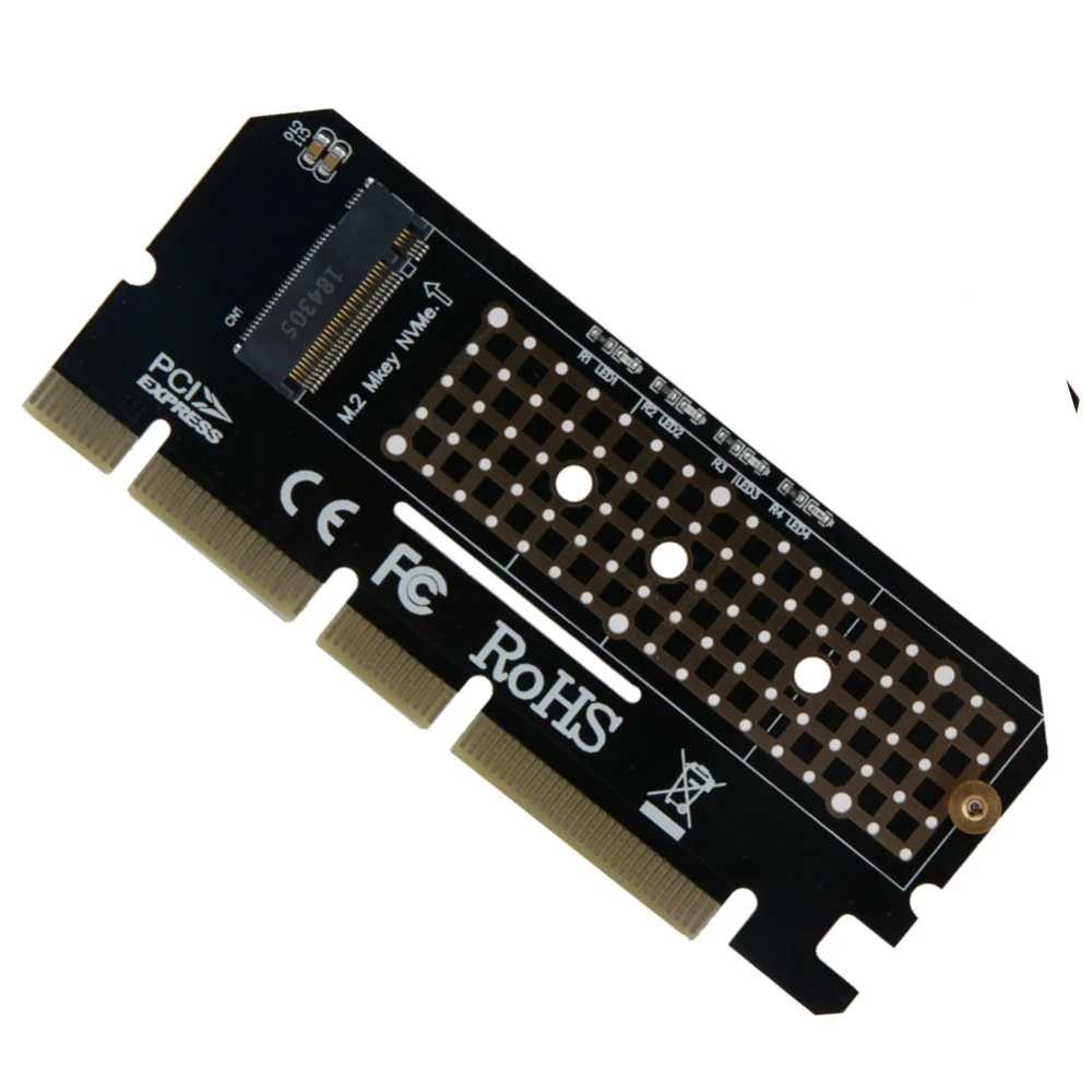 Адаптер M.2 PCIe SSD на PCI e x4/x8/x16 конвертер карты для ПК Led расширения компьютер адаптер