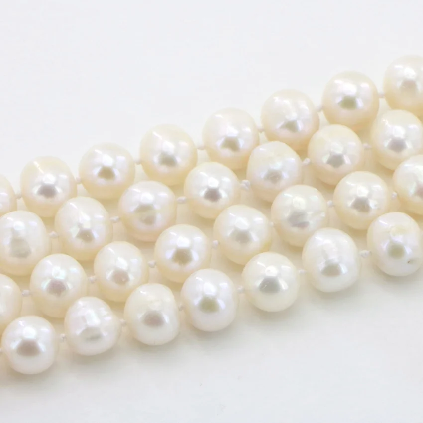 10-11 natural white pearl necklaces (8)