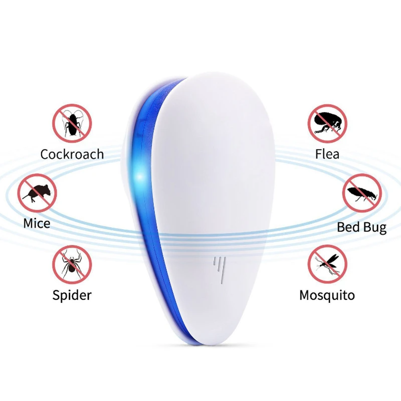 

Electronic Cat Ultrasonic Enhanced Version Anti Mosquito Insect Repeller Rat Mouse Cockroach Pest Rodent Repellent EU/US/UK Plug