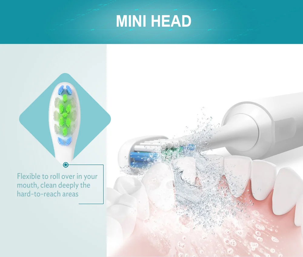 2PCS Oclean SE / One / Air Replacement Brush Head for Electric Sonic Toothbrush