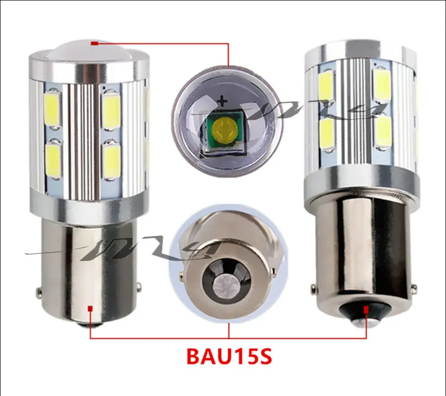 2 шт. 1156 BAU15S 12 SMD Samsung 5730 Светодиодная лампа высокой мощности py21w Автомобильные