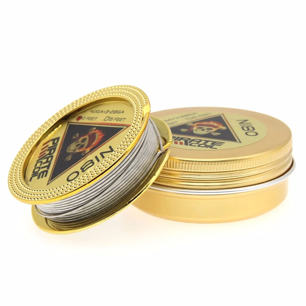 

PIRATE COIL High Quality Alien Clapton Heating Wires 10Feet/roll RDA RTA Atomizer Coils DIY Tool Vape Pen Heating Wire