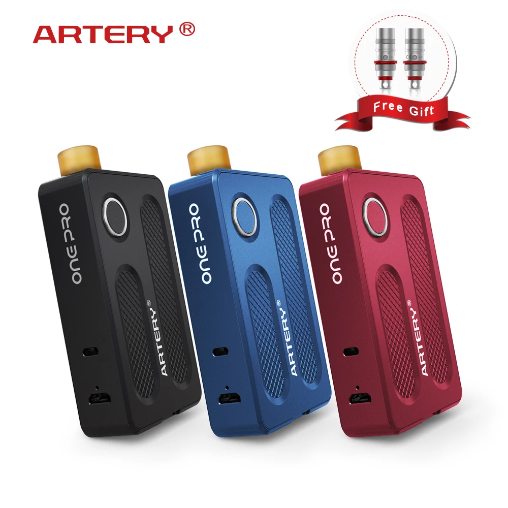 

E Cigarette Artery PAL One Pro Starter Kit with 1200mah Build-in Battery 2ml/3ml Capacity Upgraded MTL Coil & Mesh Coil Ecig Kit