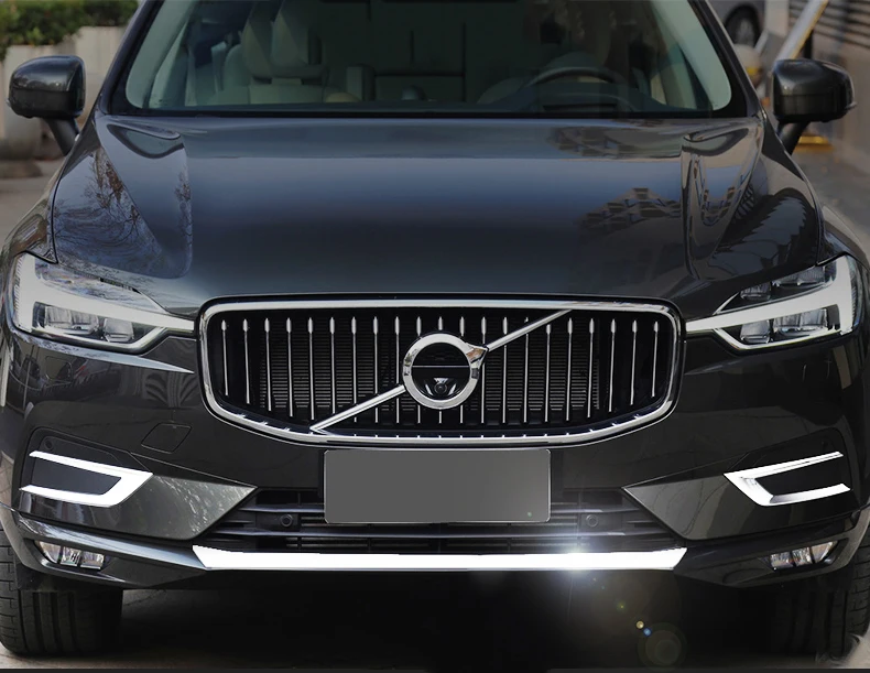 Для Volvo XC60 из нержавеющей стали, накладка на передний бампер, декоративная накладка, аксессуары для стайлинга автомобилей, 1 шт