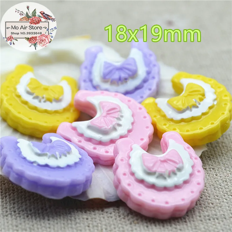 

10PCS baby bib Resin Flat back Cabochon Miniature Craft Art Supply Decoration Charm DIY Craft