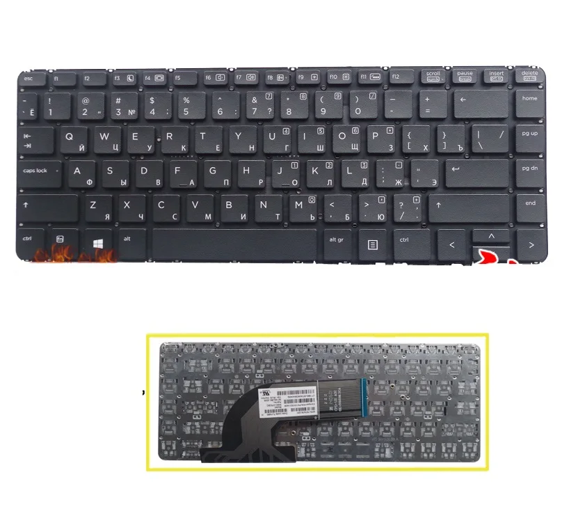 Новый ноутбук RU клавиатура для HP ProBook 640 440 G1 445 G2 645 русский без рамки | Компьютеры и