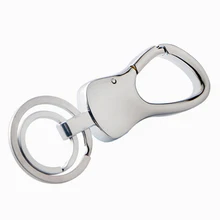 Автомобильный брелок для мужчин и женщин-черная металлическая модная ключница кошелек с 2 дополнительными кольцами для ключей