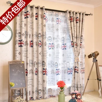 

European style living room curtain shade cloth curtains UK curtains British curtains for bedroom free shipping