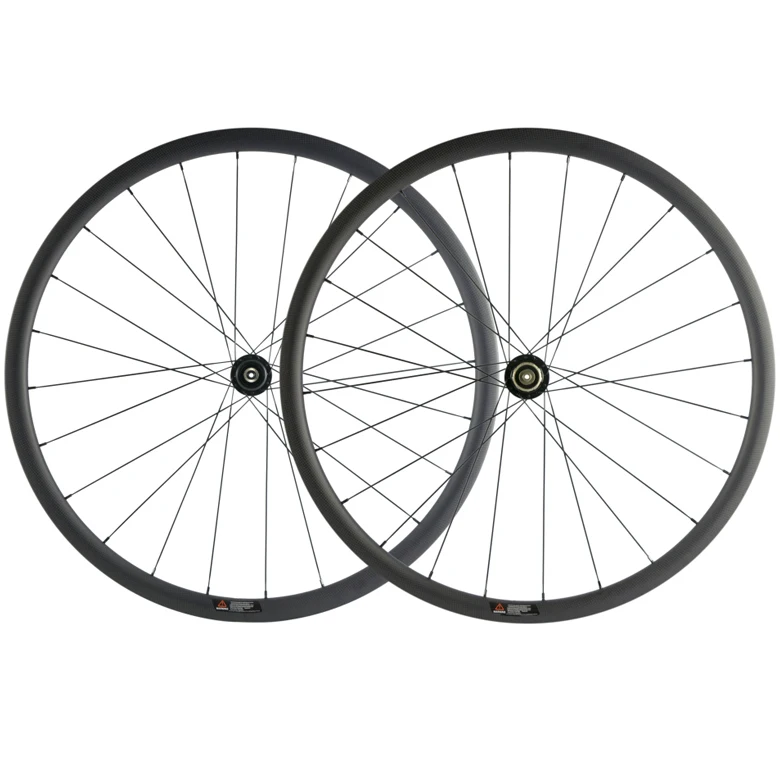 Cheap 30mm Carbon wheelset road disc brake wheels clincher 700C cyclocross novatec disc brake bicycle wheelset 2