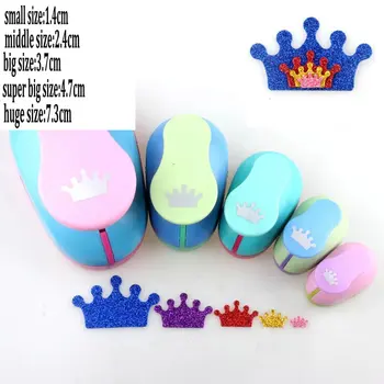 

5pcs 3" 2" 1.5" 1" 5/8" Crown shape of craft punch set Paper Cutter Scrapbooking punchers Paper Puncher eva foam punch for DIY