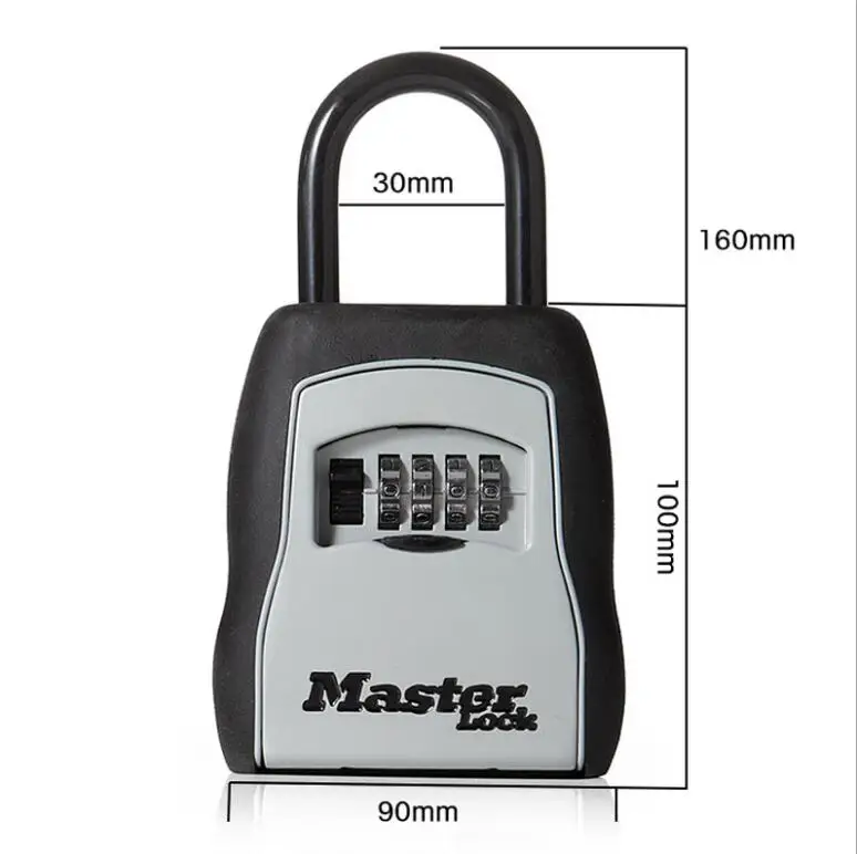 Master Lock Key Safe Box Outdoor Wall Mount Combination Password Lock Hidden Keys Storage Box Security Safes For Home Office