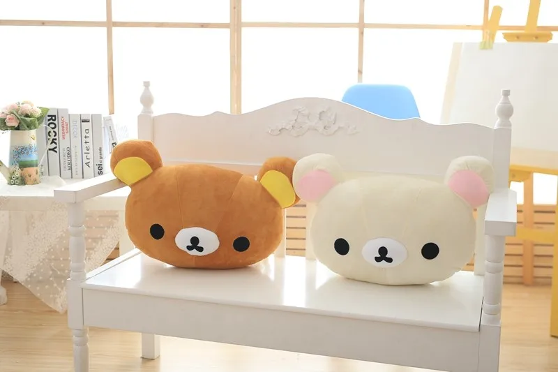 50*30 см мультфильм Rilakkuma плюшевые подушки мягкий укомплектованный легкий медведь плюшевые игрушки милый Релакс медведь диван подушка детский подарок