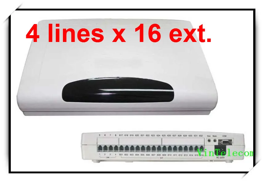 CP416 Telephone PABX switch with 4 Lines x 16 Extensions / PBX Phone