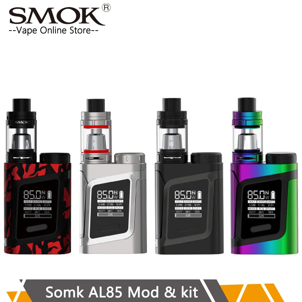 

In Stock VAPE SMOK Alien AL85 Kit with Smok TFV8 Baby TanK 3ml 85W Vape AL85 MOD vs Alien mod TC System Vaporizer Cigarette