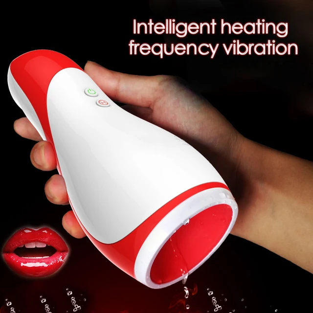 Strong Oral 3D Realistic Vaginal Internal Structure Intelligent Heating 10 Modes Smart Heated Vibrator Male Masturbation Cup 1