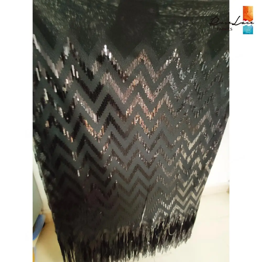 С кисточками и блестками, Стильный Африканский сетчатый кружевной материал, эластичная ткань,, высокое качество, с блестками, вышитый сетчатый кружевной материал, свадебные ткани