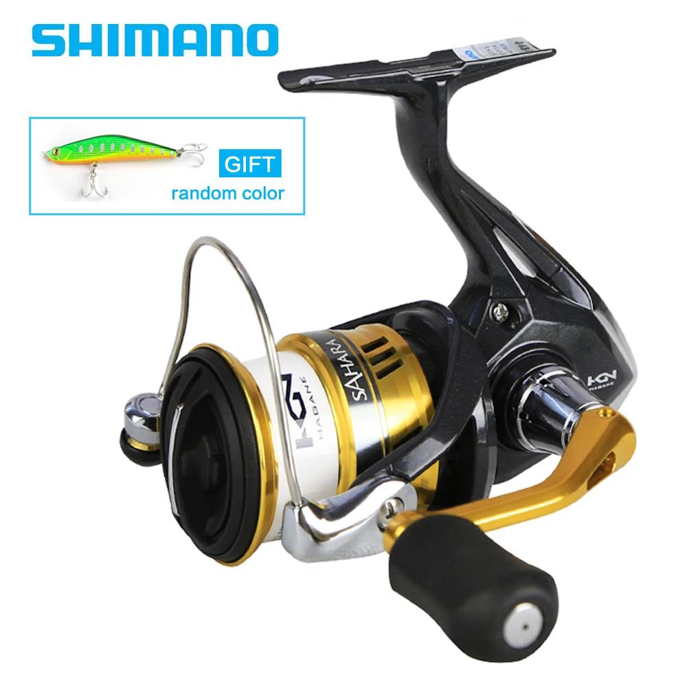 

Shimano Original SAHARA FI Spinning Fishing Reel 1000 2000 2500 3000 4000 5000 4+1BB Hagane Gear X-Ship Saltewater Fishing Reel