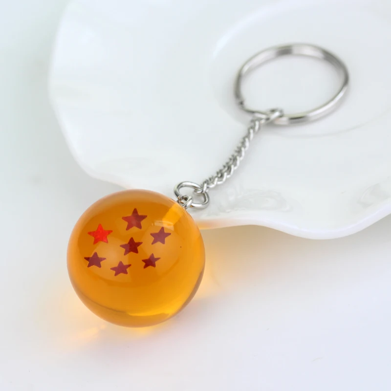 Japanese Cartoons Dragon Ball Z 7 Stars Balls Keychain Figures Toys Key Chain Pendant Car Gifts Accessories - Image 3