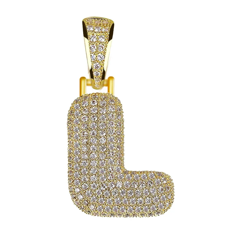 Модное A-Z 26 ожерелье с подвеской в виде буквы s унисекс женское мужское золотое ожерелье из нержавеющей стали со стразами - Окраска металла: N036-L