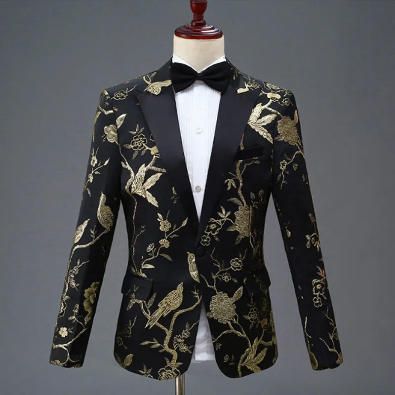 S-4XL New Man Fashion Embroidery High Quality Party Blazer + Solid Pant Suits Male Casual Slim Blazer Coat Suit Outerwear 1120-1 S-4XL New Man Fashion Embroidery High Quality Party Blazer + Solid Pant Suits Male Casual Slim Blazer Coat Suit Outerwear 1120-1