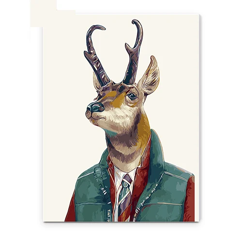 

MaHuaf-X111 giraffe teacher 40x50cm painting by numbers on canvas on the frame cheap modern painting For Home Decor Wall Artwork