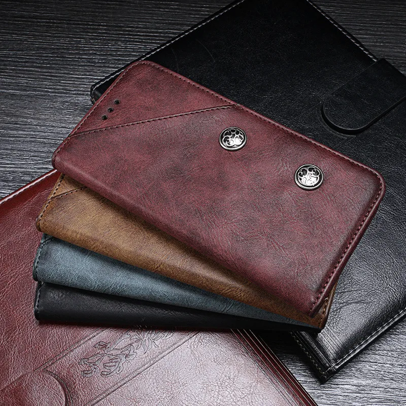 

Case for Oukitel K8 Luxury Retro Rivet Leather Wallet Flip Fundas Cover for Oukitel K10 K8 K7 K6 K5 K3 Case Phone Accessories