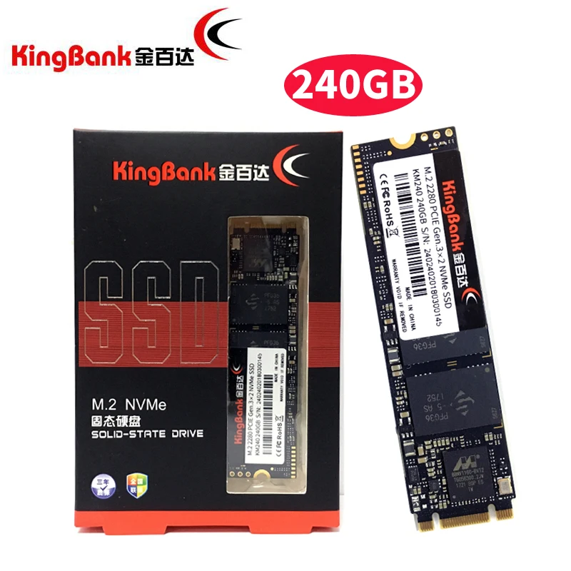 KingBank 128 ГБ 240 ГБ M.2 2280 PCIE GEN 3X2 SATA NVMe 128 г 240 г рабочего ноутбука сервер 2 внутренних PC твердотельный накопитель SSD