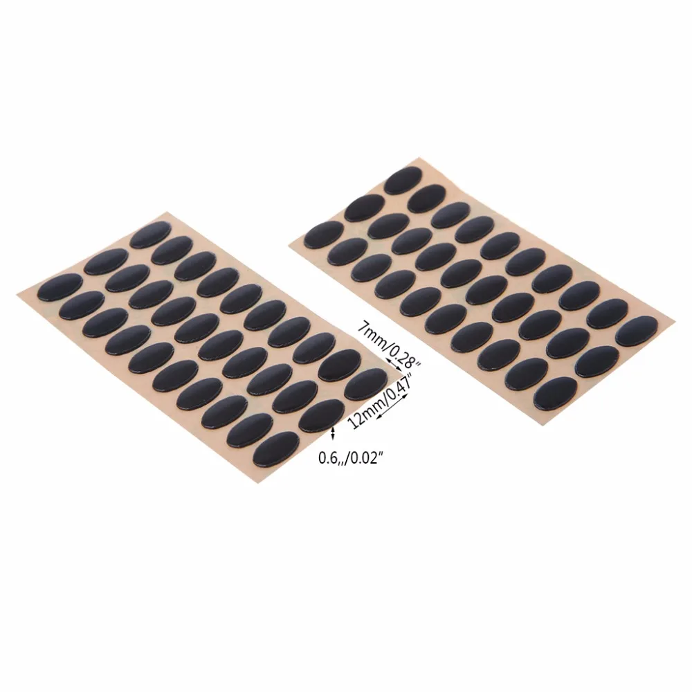 

60pcs Teflon Mouse Feet Mouse Skates Pads For Logitech M215 / M310 / M325 Mice Feet Skate Black Brand New