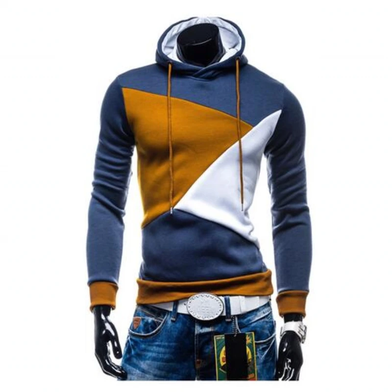 2018 толстовки мужские Sudaderas Hombre хип хоп s бренд хит цвет сшивание мужская толстовка