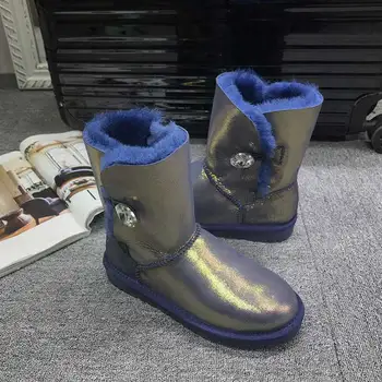 

New Style Fashion Snow Boots Hot Sale Shoes Women Boots Solid Slip-On Soft Cute Women Snow Boots Round Toe Flat with Winter