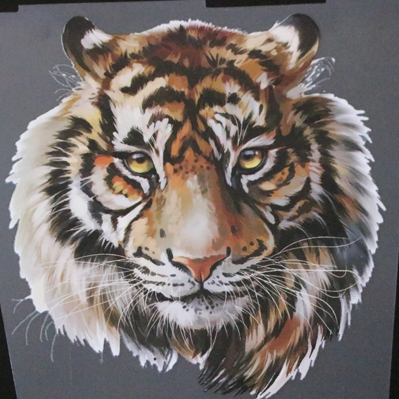 

Heat Transfer Stickers Iron On Appliques DIY Printing Tiger Patches Washable
