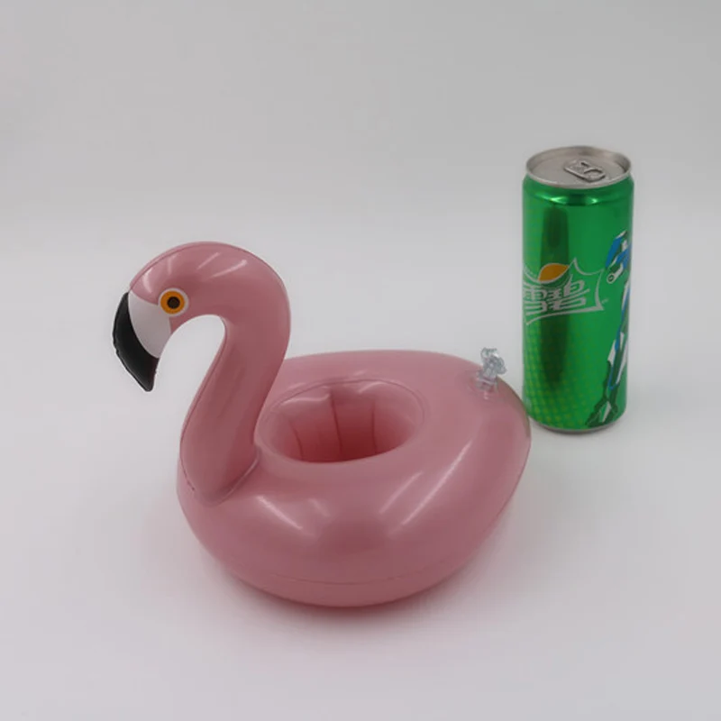 Мини-надувной розовый термосы с изображением фламинго пить бутылки держатели для напитков для плавания надувной бассейн для плавания