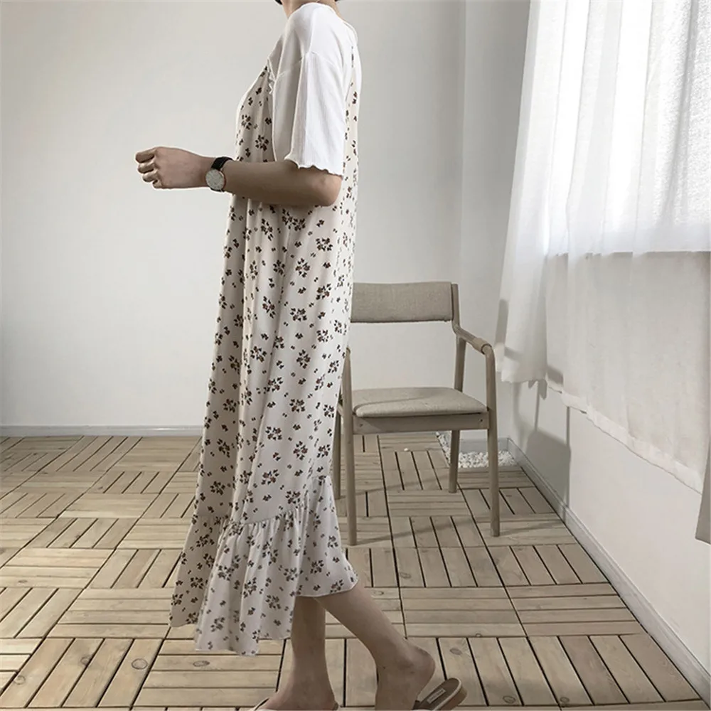 Sexy Beach V Neck Dress 2018 Summer Vacation Loose Dress Casual Vestidos Strapless Women Bow Dresses Boho Vintage Maxi Dress (1)