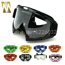 Adult Motocross Goggles Motorcycle googles ATV Eyewear Colored Lens Black Frame helmet googles off road
