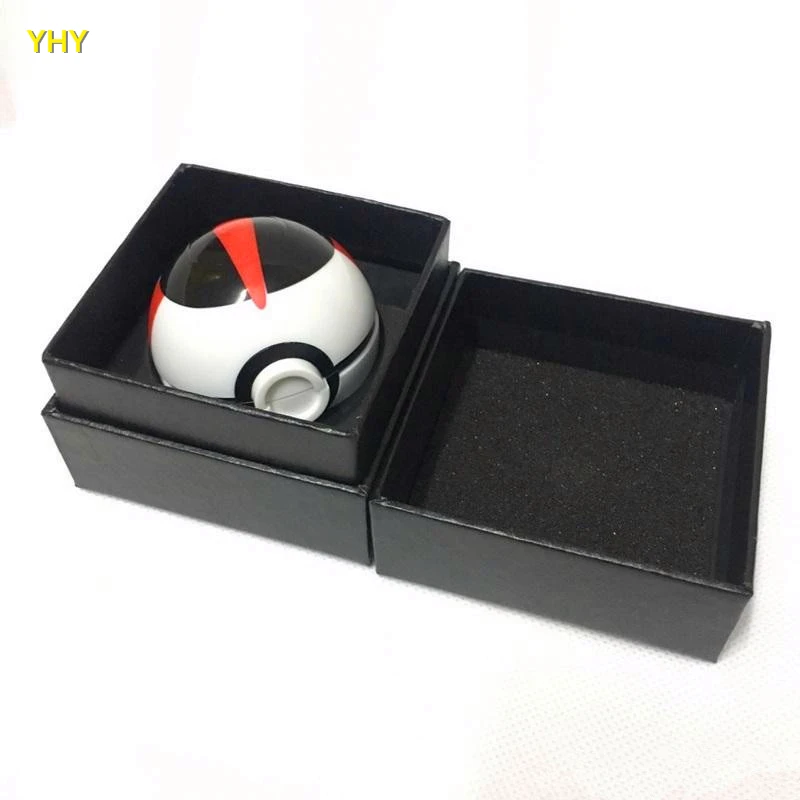 Free Shipping Latest Pokeball Grinder 55mm Pokeball Herb Grinders Zinc Alloy Plastic Metal Grinders 3 Parts Smoking Accessories05