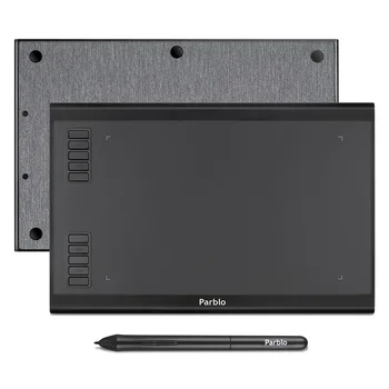 شراءParblo A610 Plus لوح رسم رقمي للوحة الرسومات مع قلم 8192 مستوى بطارية خالية من القلم 10 ''x 6'' منطقة نشطة