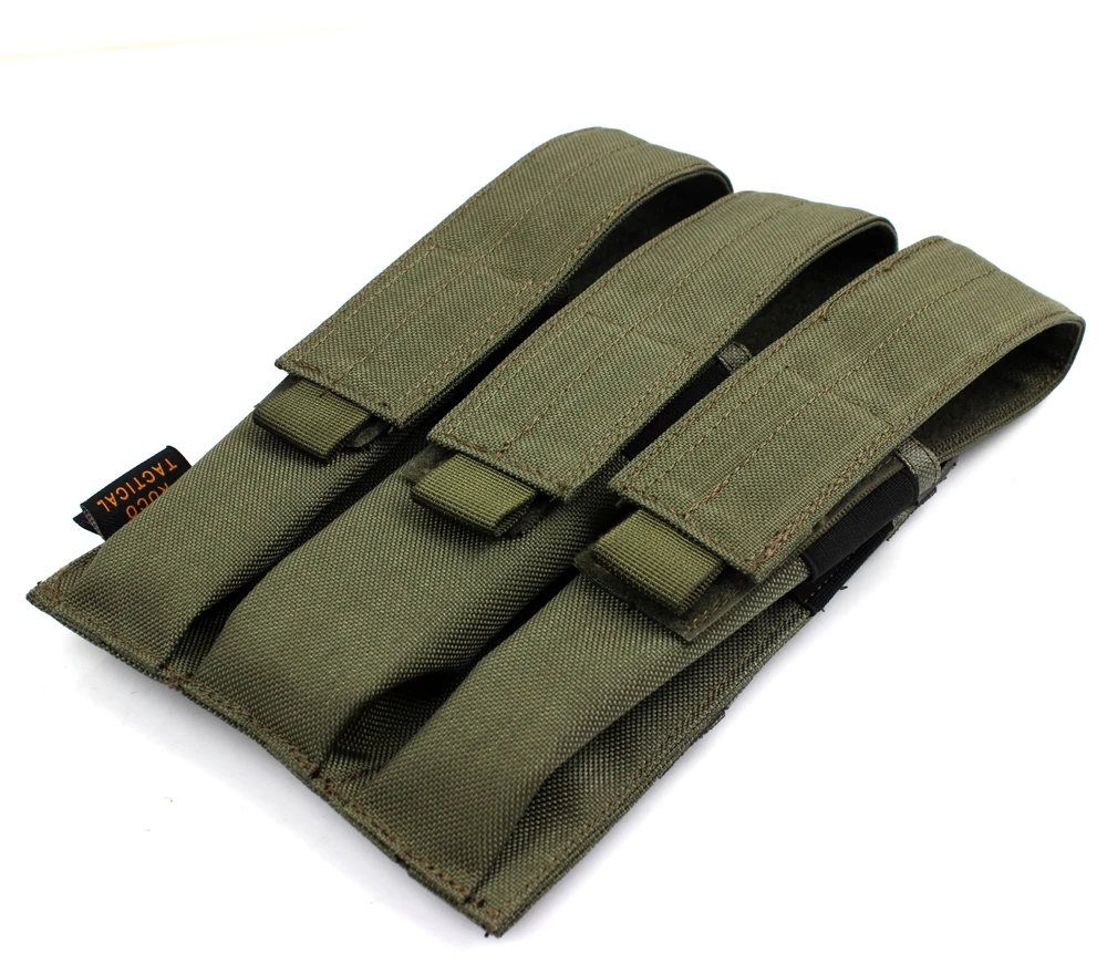 TTGTACTICAL Molle тактический, тройной Пистолет подсумок для KRISS MP7 журнал военный Molle тройной подсумок