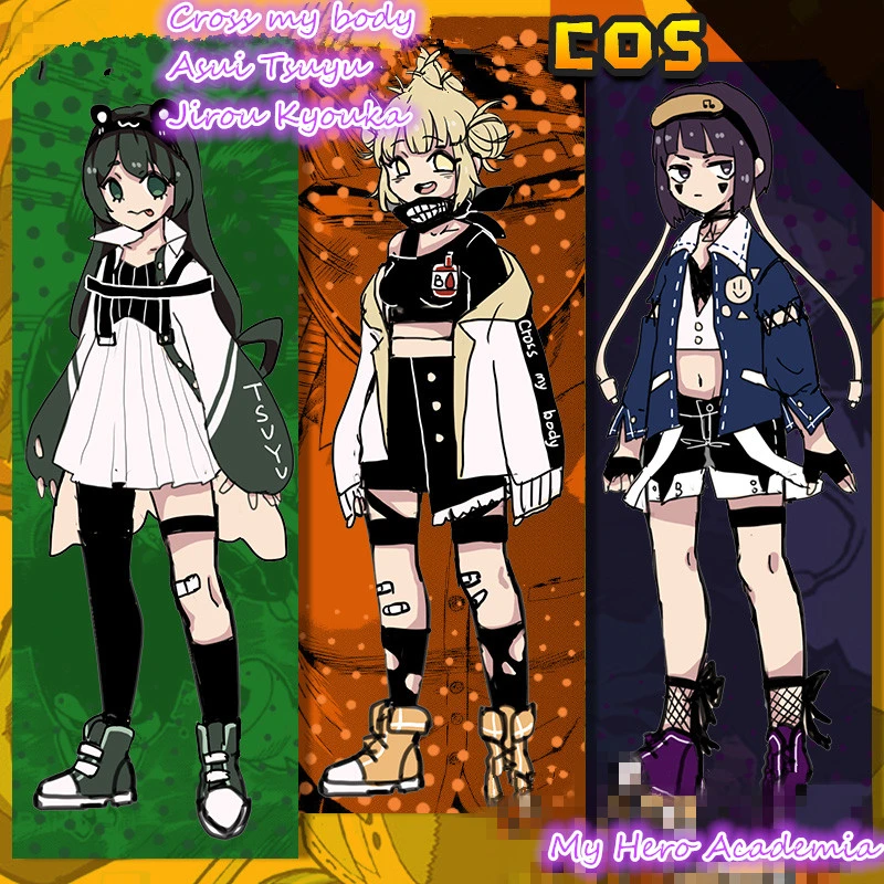 My Hero Academy химико Тога Asui Tsuyu Jirou Kyouka косплей костюм маленький герой модная одежда костюмы на Хэллоуин повседневные Костюмы