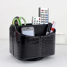 Ashion домашний вращающийся Рабочий стол кожаный ящик для хранения Чехол Органайзер Косметика Макияж разное 257 H