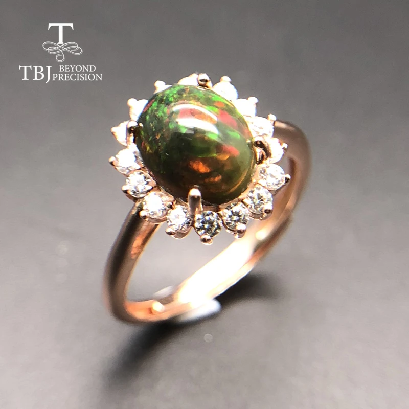 Multi-color Black opal ring natural gemstone oval 7*9mm 925 sterling silver ring simple style fashion jewelry for girl nice gift Multi-color Black opal ring natural gemstone oval 7*9mm 925 sterling silver ring simple style fashion jewelry for girl nice gift