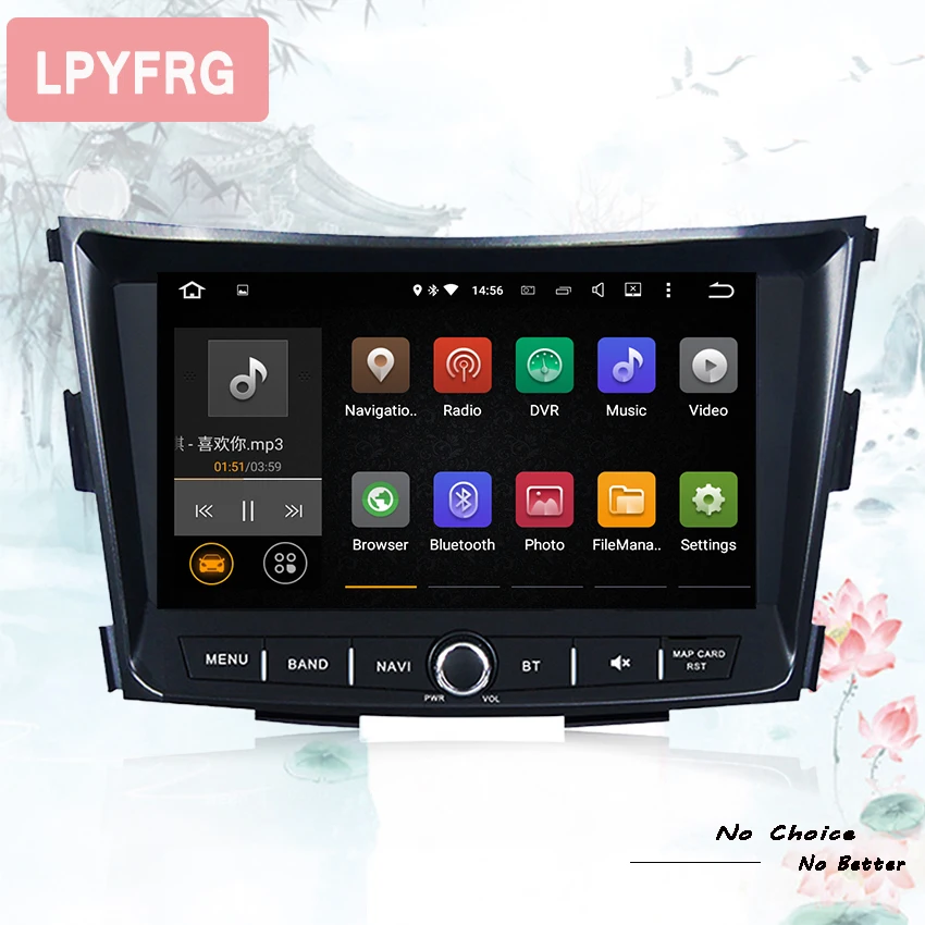 2 Din 4G ram Android 9,0 Восьмиядерный автомобильный без DVD gps навигатор для Ssangyong Tivoli/Rexton- автомобильный стерео Авто Аудио