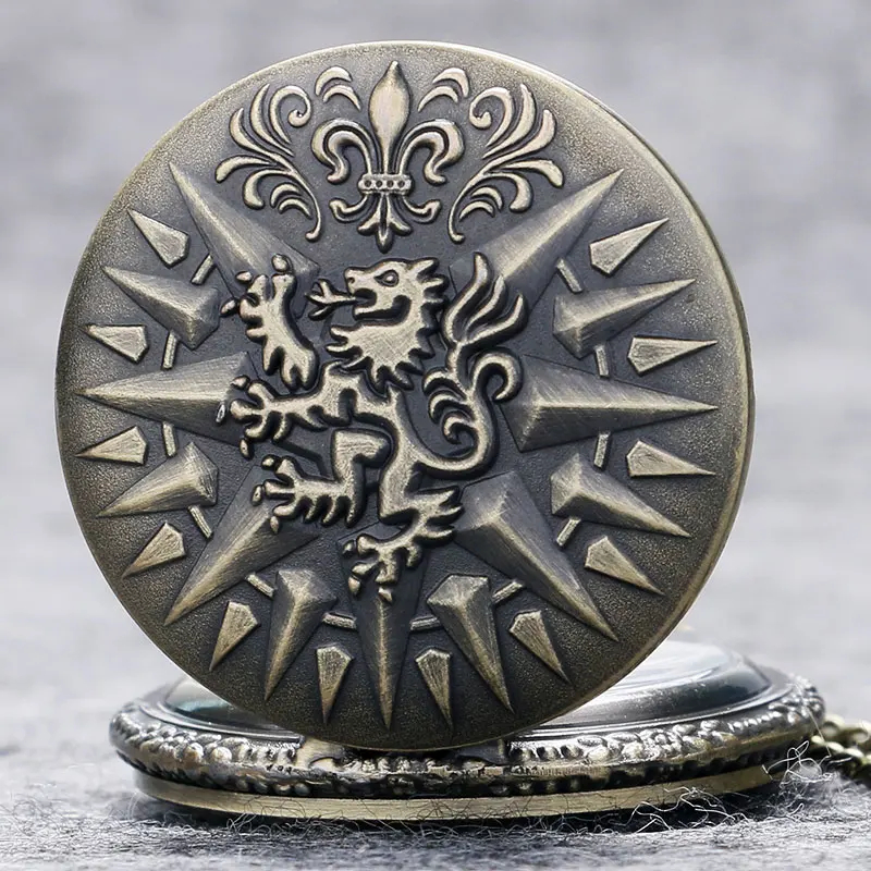 Hear Me Roar LANNISTER тема 3D бронзовые кварцевые карманные часы песня Льда и Огня