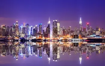 

Free Ship Nice Home Decor Manhattan city Colorful scenery Custom Canvas Poster Stylish Wallpaper Fashion Wall Sticker PN#1133#