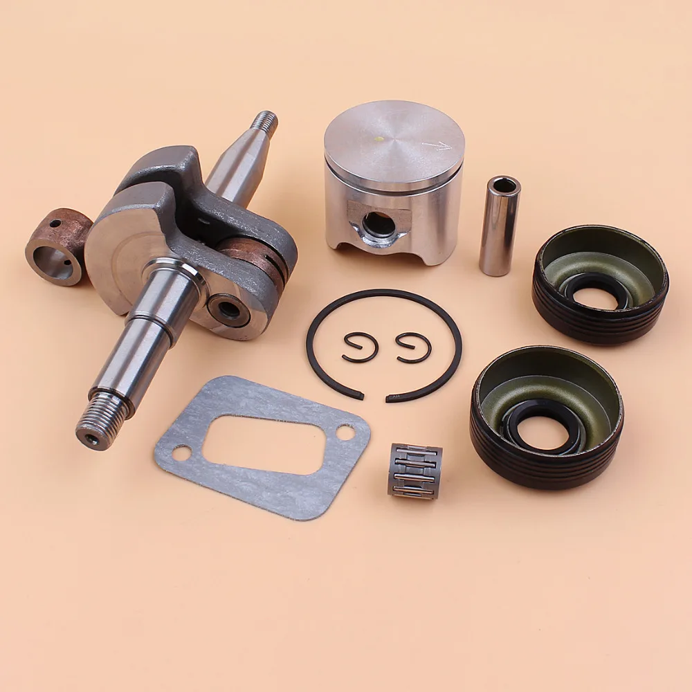 Crankshaft For Husqvarna 340 345 42mm Piston Oil Seal Gasket Needle Bearing Kit