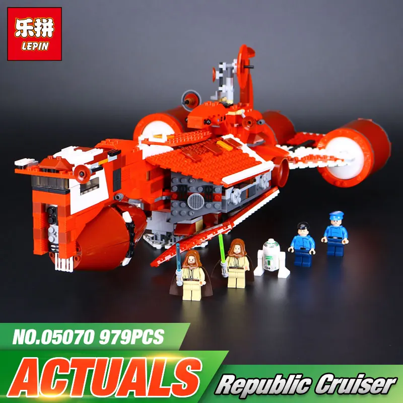 

Lepin 05070 Star Republic Cruiser Set Children Educational Building Blocks Bricks Wars Toys Compatible legoinglys 7665 Boys Gift