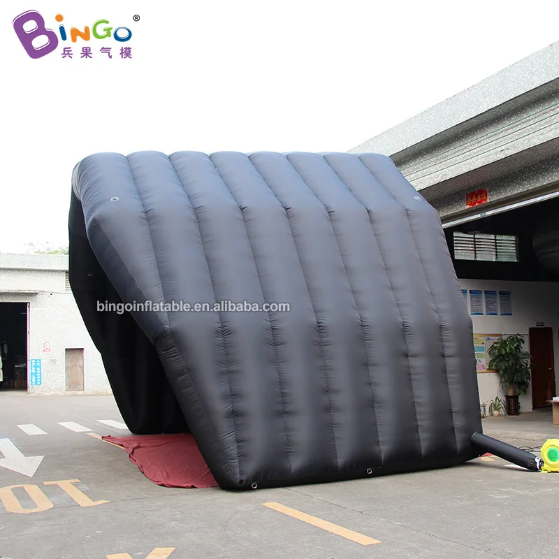 Персонализированные черный 7x4,8x5 метров Надувное покрытие сцены/надувной ступенчатый навес палатка игрушечная палатка