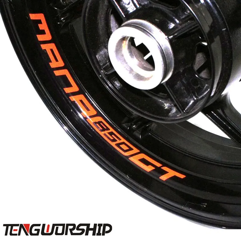 

Teng Worship 8 X CUSTOM INNER RIM DECALS WHEEL Reflective STICKERS STRIPES for APEILIA MANA 850 GT MANA850GT