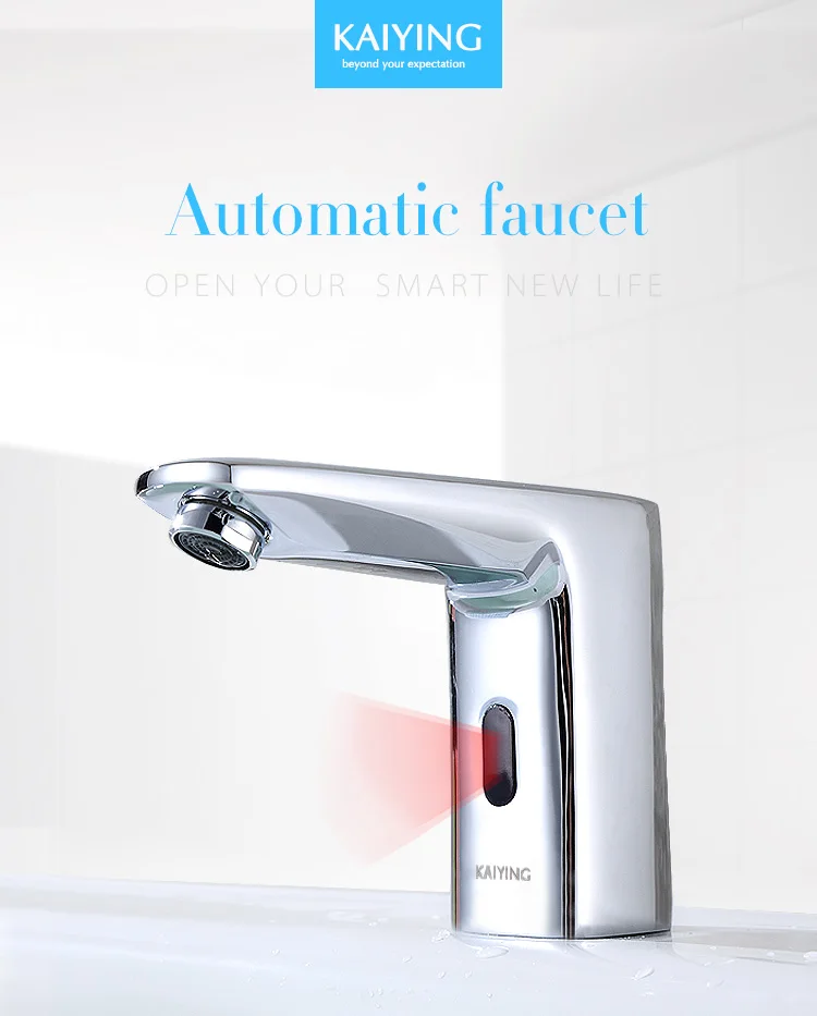 KAIYING кран с инфракрасным датчиком для ванной комнаты, автоматическая Hands Touch Free смеситель для раковины Torneira смеситель для воды